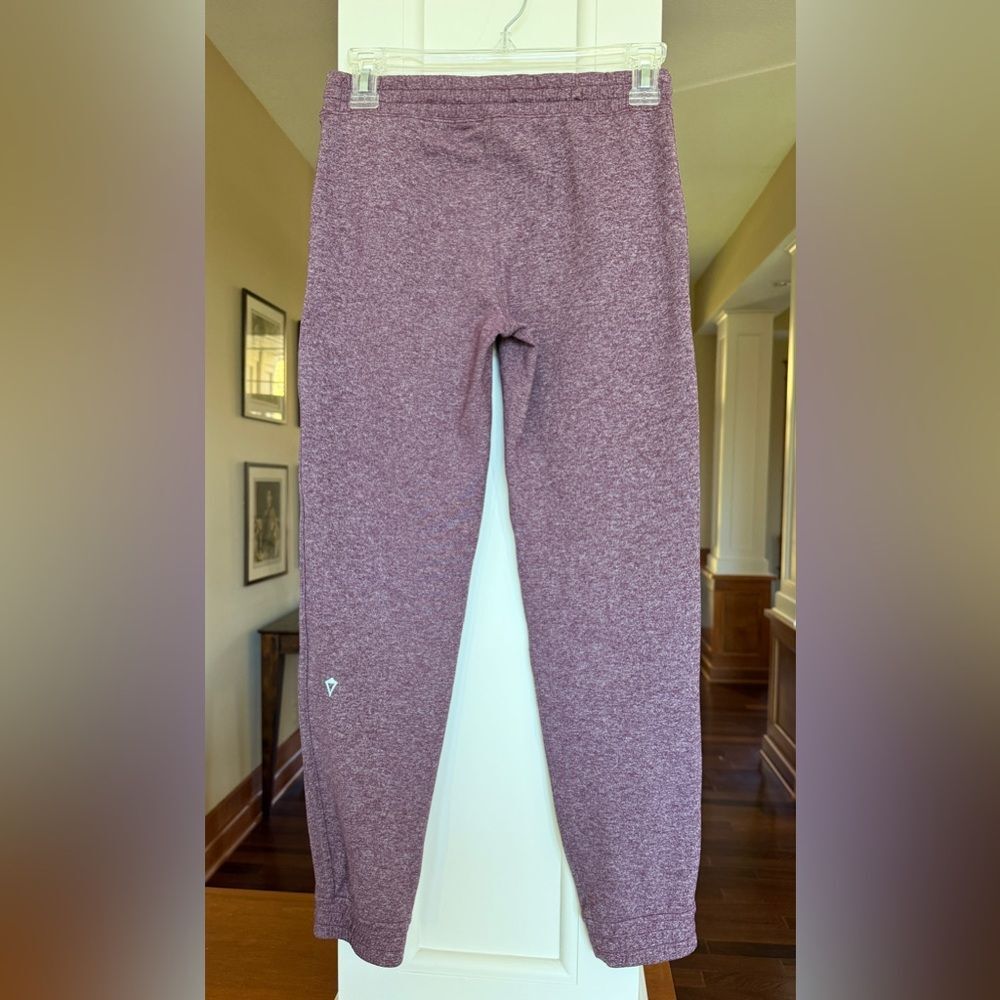 Lululemon Ivivva Girls Size 12 Heather Maroon Activewear Yoga Leggings. - Picture 2 of 9